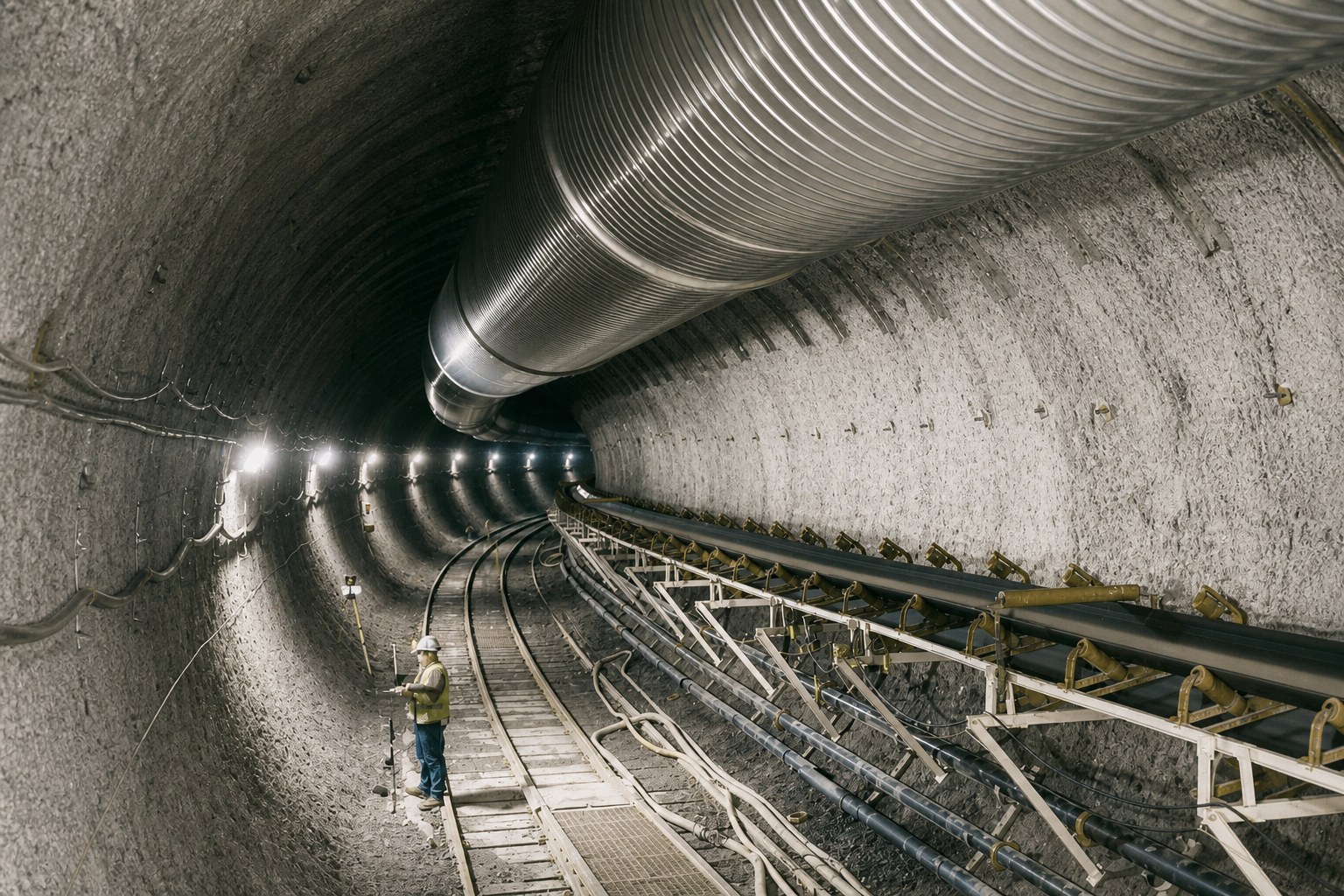 Tunnel entrance at the Yucca Mountain nuclear waste repository site